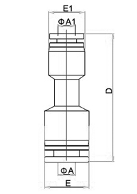 PG,Pneumatic Fittings with NPT AND BSPT thread, Air Fittings, one touch tube fittings, Pneumatic Fitting, Nickel Plated Brass Push in Fittings
